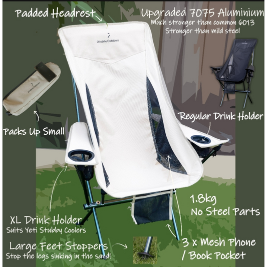 Compact Camp Chair with Armrest