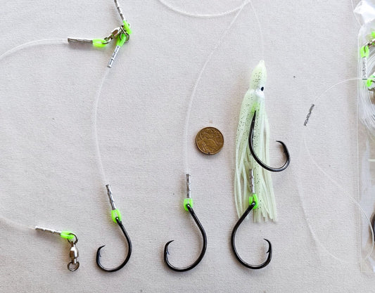 3 Dropper Rigs - Circle Hook (North Coast Skull Drag Rig)